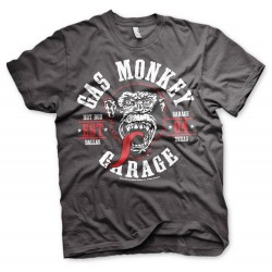 T-Shirt Homme Logo Garage Gas Monkey