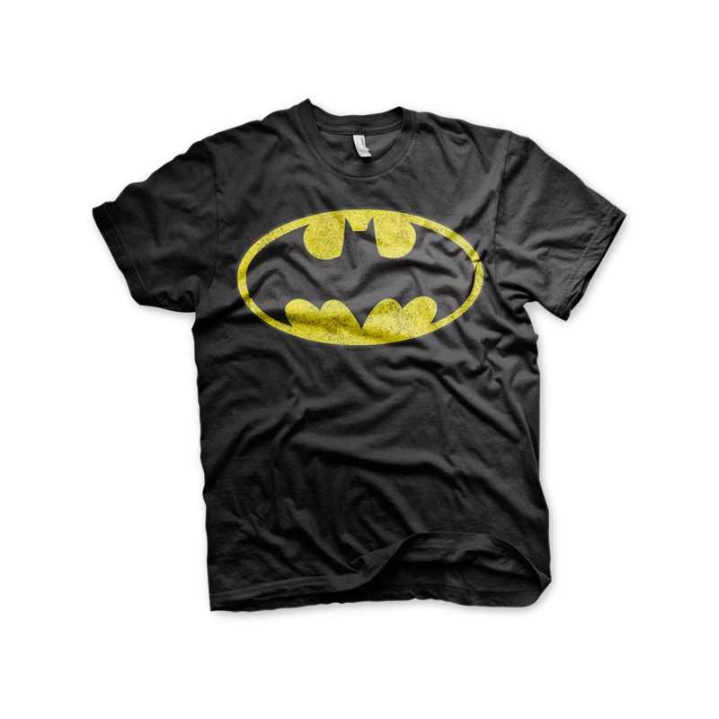 T-Shirt Noir Homme Logo Batman DC Comics