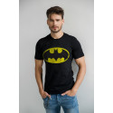 T-Shirt Noir Homme Logo Batman DC Comics