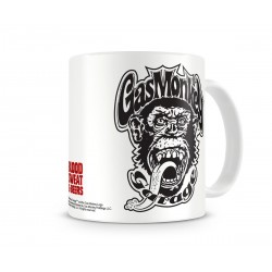 Ce mug logo garage Gas Monkey représente le célèbre emblème du garage Gas Monkey : un singe tirant la langue. Emportez ce mug Gas Monkey au bureau et faites sensation à la pause café auprès de vos collègues fans de mécanique et de voitures anciennes !