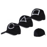 Casquette Forme Géométrique Noir Modèle Aléatoire