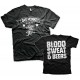 T-Shirt Homme Blood Sweat and Beers