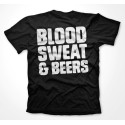 T-Shirt Homme Blood Sweat and Beers