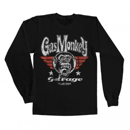 T-Shirt Manches Longues Symbole Garage Gas Monkey