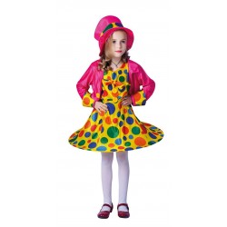 Déguisement Clown Multicolore Fille Ptitclown