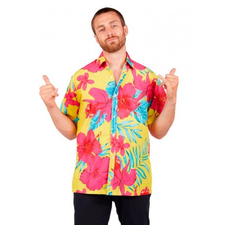 Chemise Hawaïenne Fleurs Homme PtitClown