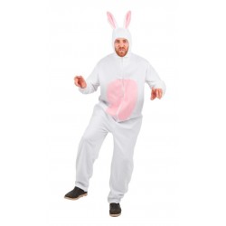 Optez pour ce déguisement de lapin adulte pour être parfaitement dans le thème d'une soirée déguisée entre amis fun et délirante.