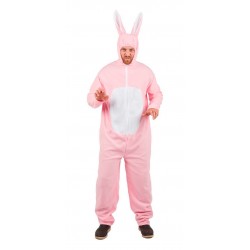 Avec ce déguisement de lapin rose adulte, passez une folle soirée en compagnie de tous vos amis déguisés ! Ce costume est aussi bien fait pour homme que pour femme.