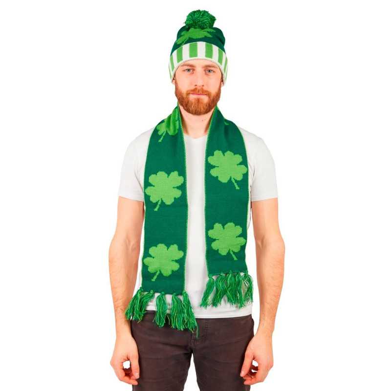 Bonnet et Echarpe Saint Patrick Adulte PtitClown