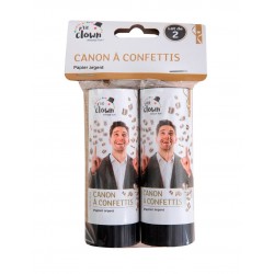 Canon Confettis 11 cm - Lot de 2 PtitClown