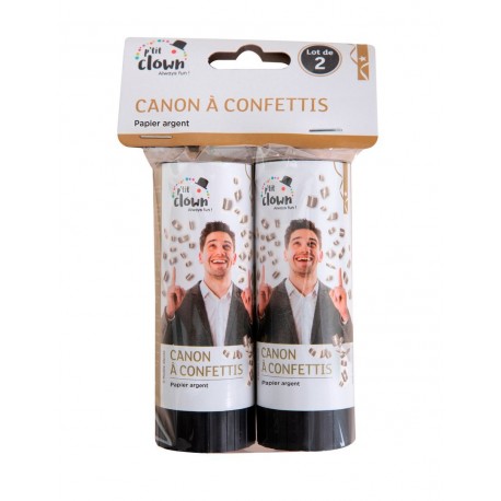 Canon Confettis 11 cm - Lot de 2 PtitClown
