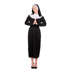 Déguisement Nonne Femme Noir - Costume religieuses femme noir The Duck