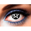 Lentilles Fantaisie Halloween Croix Satanique Noir Adulte - Costume Lentille The Duck