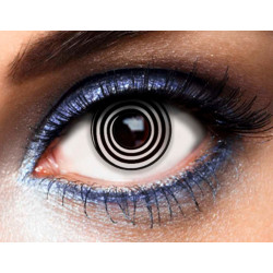 Lentilles de Contact Spirale Noires et Blanches