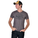 T-Shirt Homme Gris Foncé Logo Von Dutch 