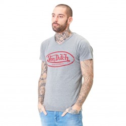 Ce t-shirt gris homme logo Von Dutch est un incontournable de la garde-robe si vous êtes adepte d'un look rétro et vintage.
