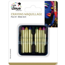 Crayons Gras Phosphorescents - Lot de 6