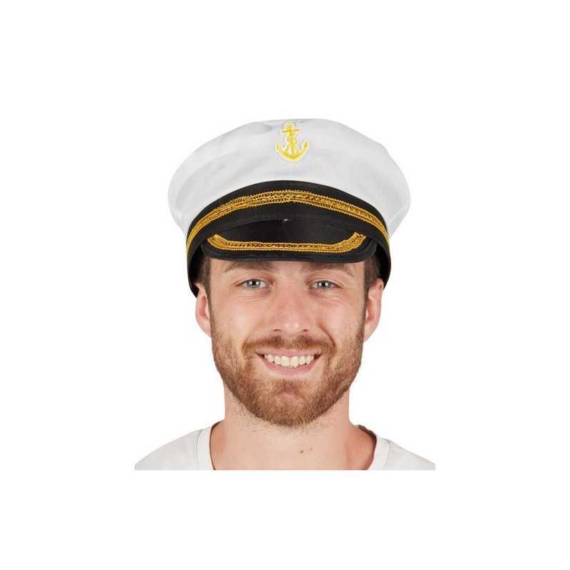 Chapeau Casquette de capitaine adulte - Déguisement capitaine marin adulte The Duck