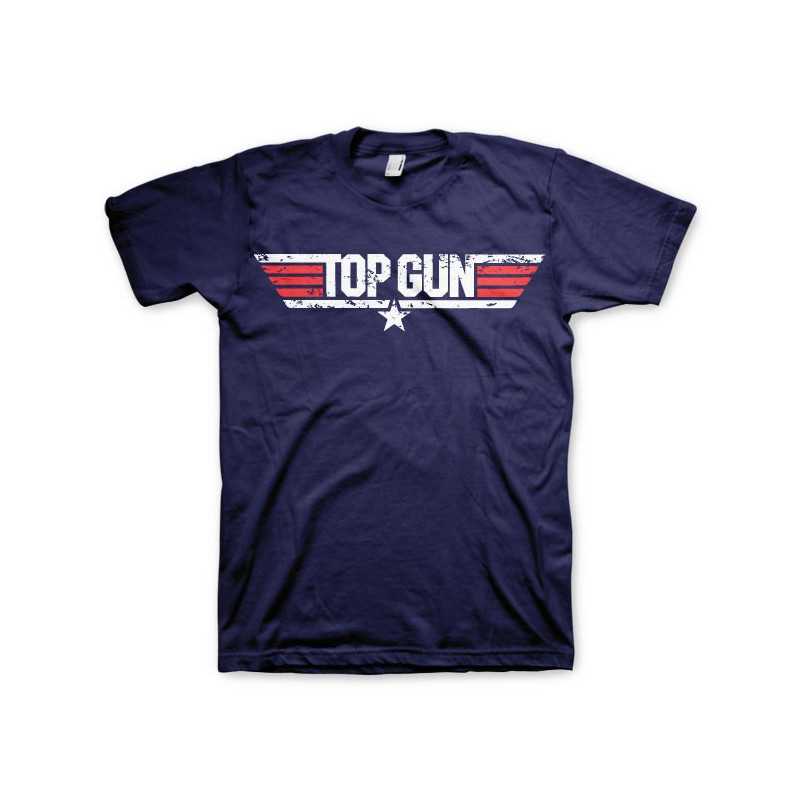 T-Shirt Top Gun Distressed Logo