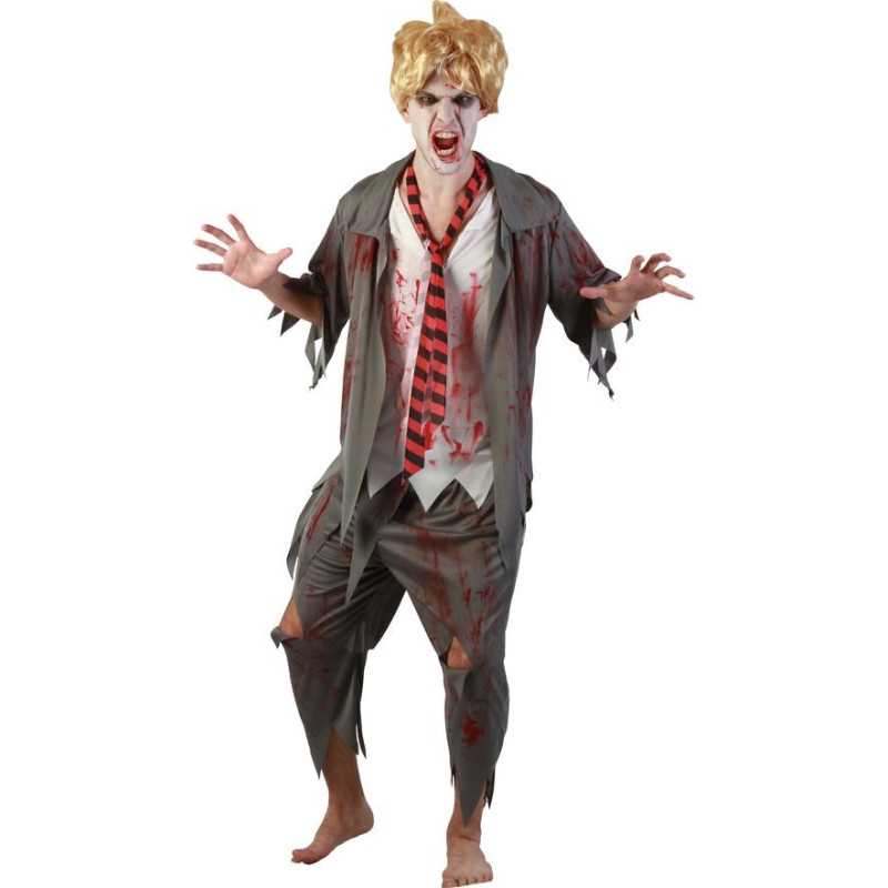 Déguisement Zombie Etudiant Homme - Costume Zombie Homme Halloween the Duck