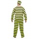 Déguisement Prisonnier Jaune Noir Adulte - Costume Prisonnier Homme The Duck