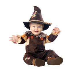 Déguisement d'épouvantail halloween marron bébé jadeo