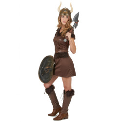 Déguisement Viking Sexy marron Femme