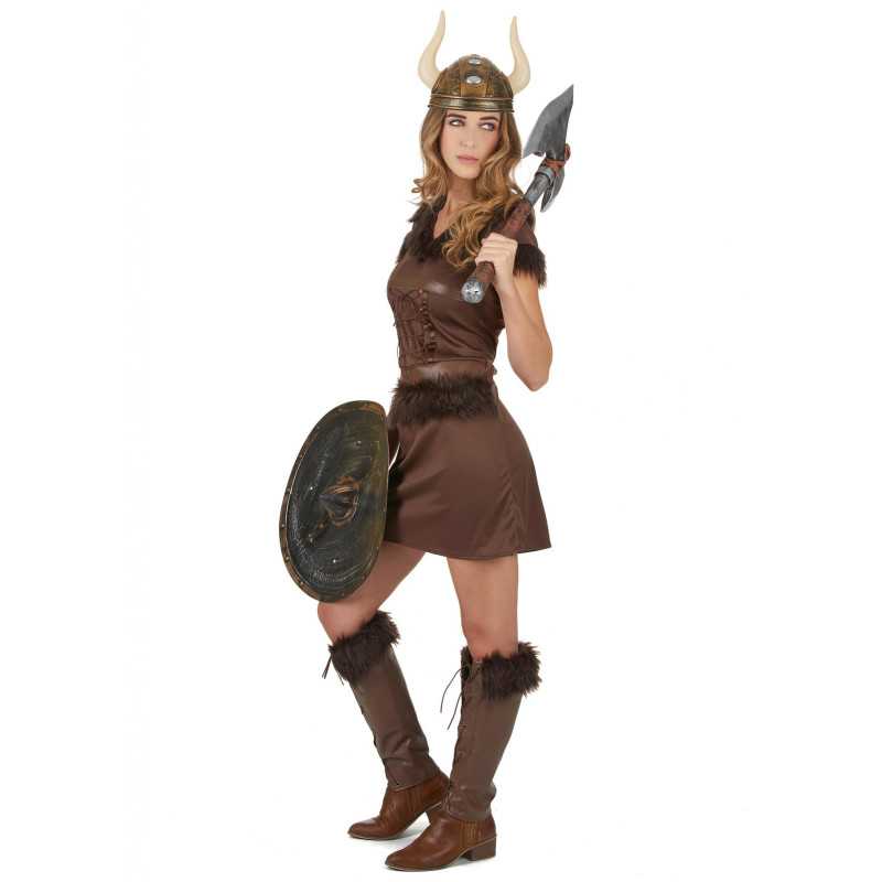 Déguisement Viking Sexy marron Femme