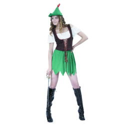 Déguisement femme des bois vert Jadeo