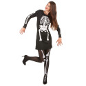 Déguisement squelette femme Halloween Jadeo