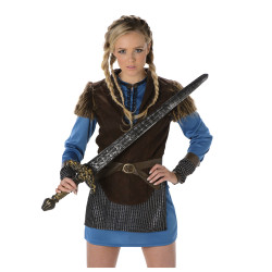 Déguisement viking bleu femme Jadeo