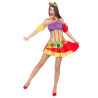 Déguisement clown bariolé femme Jadeo