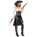 Déguisement pirate marron femme