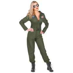 Déguisement pilote d'avion femme Jadeo