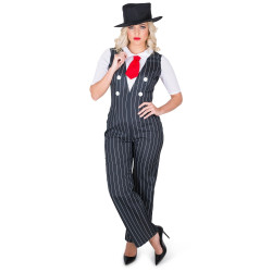 Déguisement gangster mafia femme Jadeo