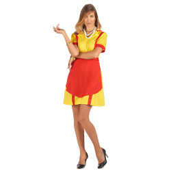 Déguisement serveuse diner US femme Jadeo