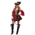 Déguisement Pirate rouge pour femme - Premium