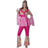 Déguisement hippie flower rose femme Jadeo