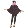 Poncho toile d'araignée violet femme Jadeo