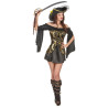 Déguisement Pirate noir et doré femme Jadeo