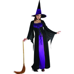 Déguisement sorcière à  corsage femme Halloween Jadeo