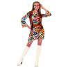 Déguisement hippie motifs ronds femme Jadeo