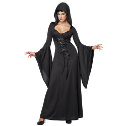 Déguisement sorcière noire pour femme Halloween Jadeo