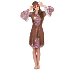 Déguisement hippie motif paisley femme Jadeo