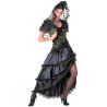 Déguisement danseuse de flamenco femme noir et doré Jadeo