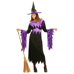 Déguisement sorcière avec chapeau femme Halloween Jadeo