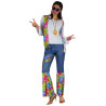 Déguisement hippie peace and love femme Jadeo