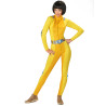 Déguisement espionne de choc jaune femme Jadeo