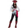 Déguisement pirate marron et blanc femme Jadeo