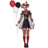 Déguisement clown psycho robe luxe femme Jadeo